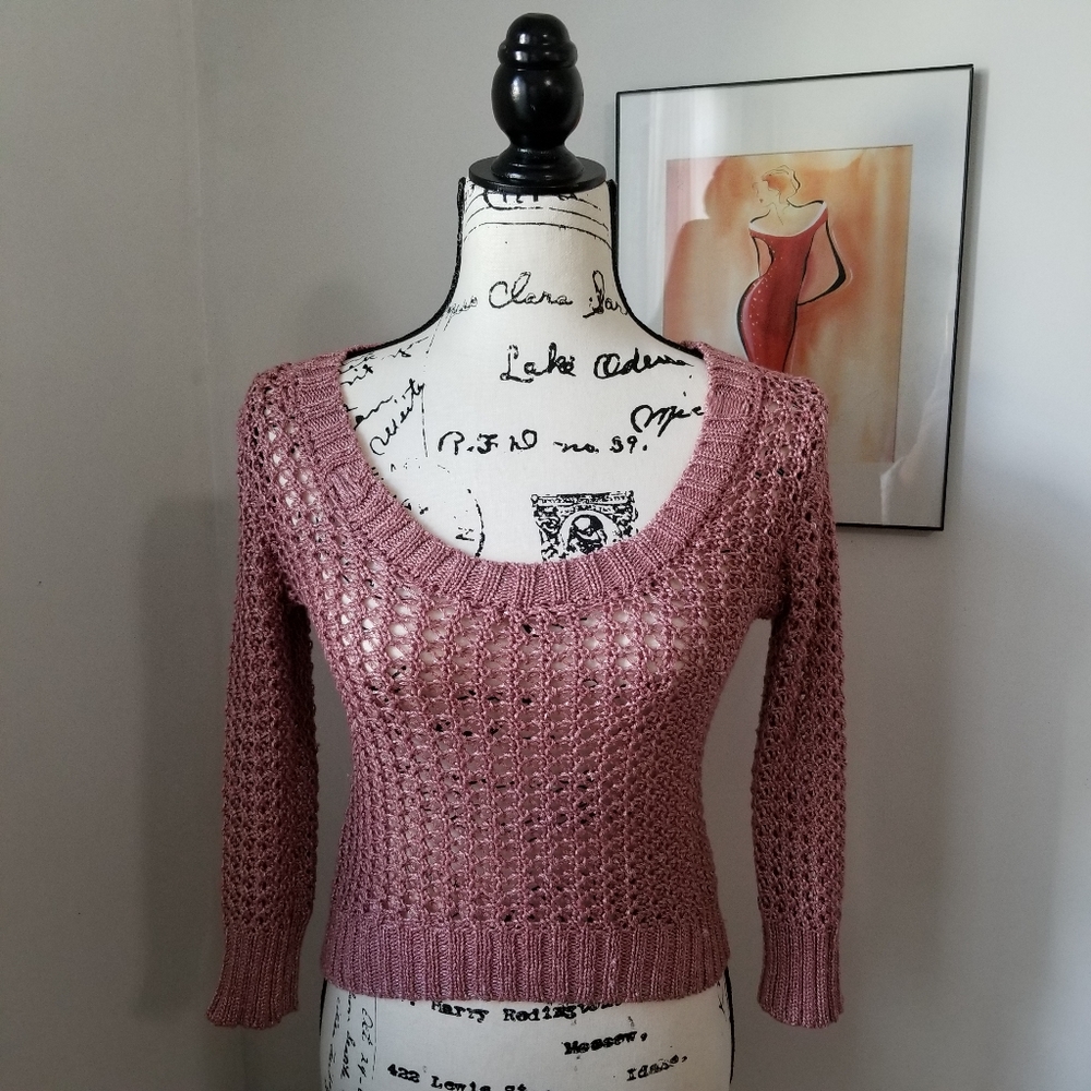 Rue21 Pink Embroidered Blouse. Size S.7